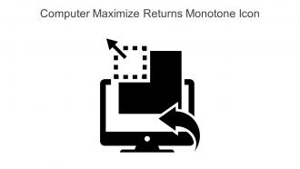 Computer Maximize Returns Monotone Icon In Powerpoint Pptx Png And Editable Eps Format