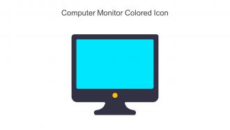 Computer Monitor Colored Icon