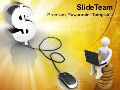 Computer mouse connected to dollar sign powerpoint templates ppt themes and graphics 0213