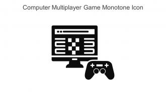 Computer Multiplayer Game Monotone Icon In Powerpoint Pptx Png And Editable Eps Format