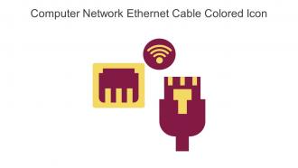 Computer Network Ethernet Cable Colored Icon In Powerpoint Pptx Png And Editable Eps Format
