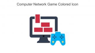 Computer Network Game Colored Icon In Powerpoint Pptx Png And Editable Eps Format