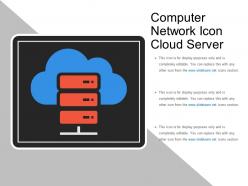 Computer network icon cloud server