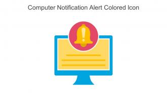 Computer Notification Alert Colored Icon In Powerpoint Pptx Png And Editable Eps Format