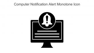 Computer Notification Alert Monotone Icon In Powerpoint Pptx Png And Editable Eps Format