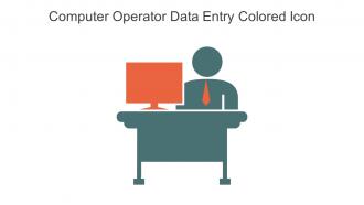 Computer Operator Data Entry Colored Icon In Powerpoint Pptx Png And Editable Eps Format