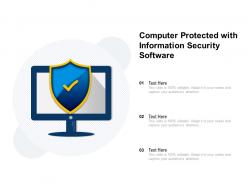 Computer protected with information security software