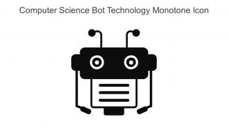 Computer Science Bot Technology Monotone Icon In Powerpoint Pptx Png And Editable Eps Format