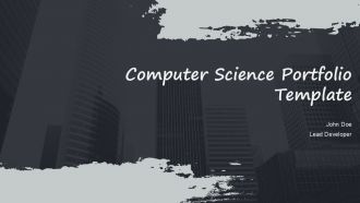 Computer Science Portfolio Template PPT Template ACP Computer Science Portfolio Template PPT Template ACP