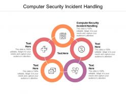 Computer security incident handling ppt powerpoint presentation infographics vector cpb
