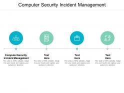 Computer security incident management ppt powerpoint presentation gallery summary cpb