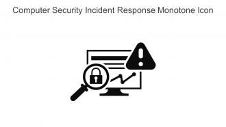 Computer Security Incident Response Monotone Icon In Powerpoint Pptx Png And Editable Eps Format
