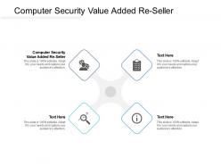 Computer security value added re seller ppt powerpoint presentation file clipart cpb