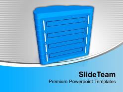 Computer server with cloud shape structure powerpoint templates ppt themes and graphics 0213