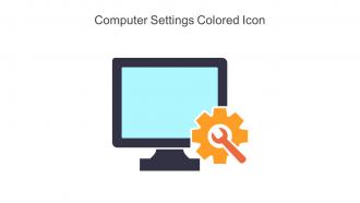 Computer Settings Colored Icon