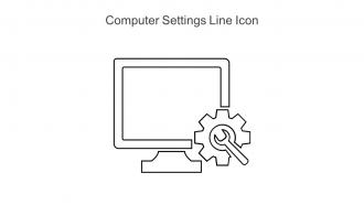 Computer Settings Line Icon