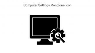 Computer Settings Monotone Icon