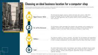 Computer Shop Business Plan Choosing An Ideal Business Location For A Computer Shop BP SS