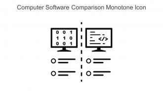 Computer Software Comparison Monotone Icon In Powerpoint Pptx Png And Editable Eps Format