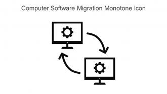 Computer Software Migration Monotone Icon In Powerpoint Pptx Png And Editable Eps Format