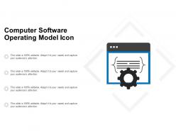 Computer software operating model icon
