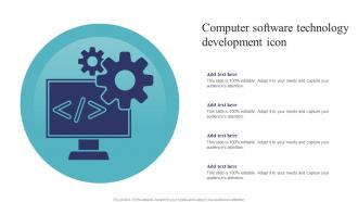 Computer Software Technology Development Icon