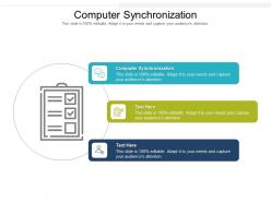 Computer synchronization ppt powerpoint presentation infographic template slides cpb