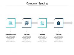 Computer syncing ppt powerpoint presentation ideas cpb