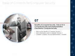 Computer system security powerpoint presentation slides