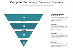 Computer technology decisions business ppt powerpoint presentation inspiration cpb