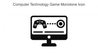 Computer Technology Game Monotone Icon In Powerpoint Pptx Png And Editable Eps Format