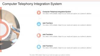 Computer Telephony Integration System In Powerpoint And Google Slides Cpb