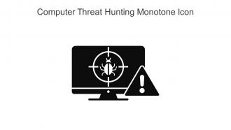 Computer Threat Hunting Monotone Icon In Powerpoint Pptx Png And Editable Eps Format
