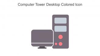 Computer Tower Desktop Colored Icon In Powerpoint Pptx Png And Editable Eps Format
