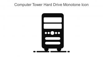 Computer Tower Hard Drive Monotone Icon In Powerpoint Pptx Png And Editable Eps Format
