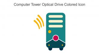 Computer Tower Optical Drive Colored Icon In Powerpoint Pptx Png And Editable Eps Format