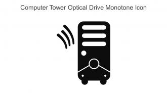 Computer Tower Optical Drive Monotone Icon In Powerpoint Pptx Png And Editable Eps Format