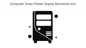 Computer Tower Power Supply Monotone Icon In Powerpoint Pptx Png And Editable Eps Format
