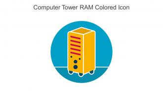 Computer Tower RAM Colored Icon In Powerpoint Pptx Png And Editable Eps Format