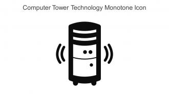 Computer Tower Technology Monotone Icon In Powerpoint Pptx Png And Editable Eps Format
