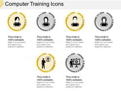 Computer training icons