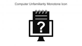 Computer Unfamiliarity Monotone Icon In Powerpoint Pptx Png And Editable Eps Format
