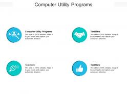 Computer utility programs ppt powerpoint presentation file show cpb