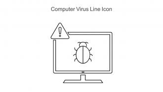 Computer Virus Line Icon