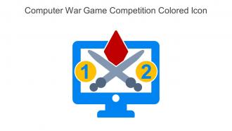 Computer War Game Competition Colored Icon In Powerpoint Pptx Png And Editable Eps Format