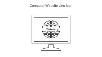 Computer Website Line Icon