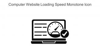 Computer Website Loading Speed Monotone Icon In Powerpoint Pptx Png And Editable Eps Format