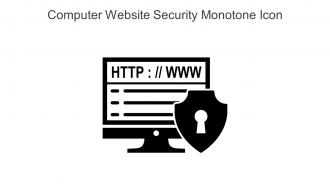 Computer Website Security Monotone Icon In Powerpoint Pptx Png And Editable Eps Format