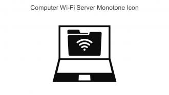 Computer Wi Fi Server Monotone Icon In Powerpoint Pptx Png And Editable Eps Format