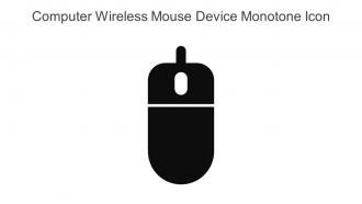 Computer Wireless Mouse Device Monotone Icon In Powerpoint Pptx Png And Editable Eps Format